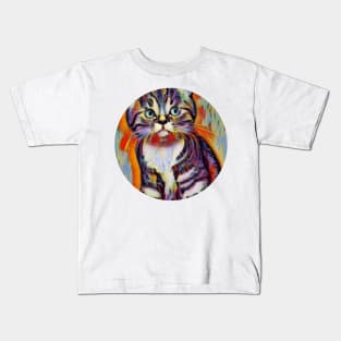 Anxious floppy cat Kids T-Shirt